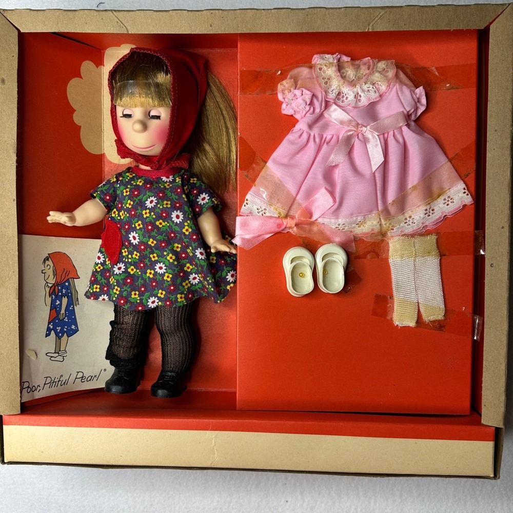 Horsman Poor Pitiful Pearl Doll Vintage 12" NIB Rare 1960's